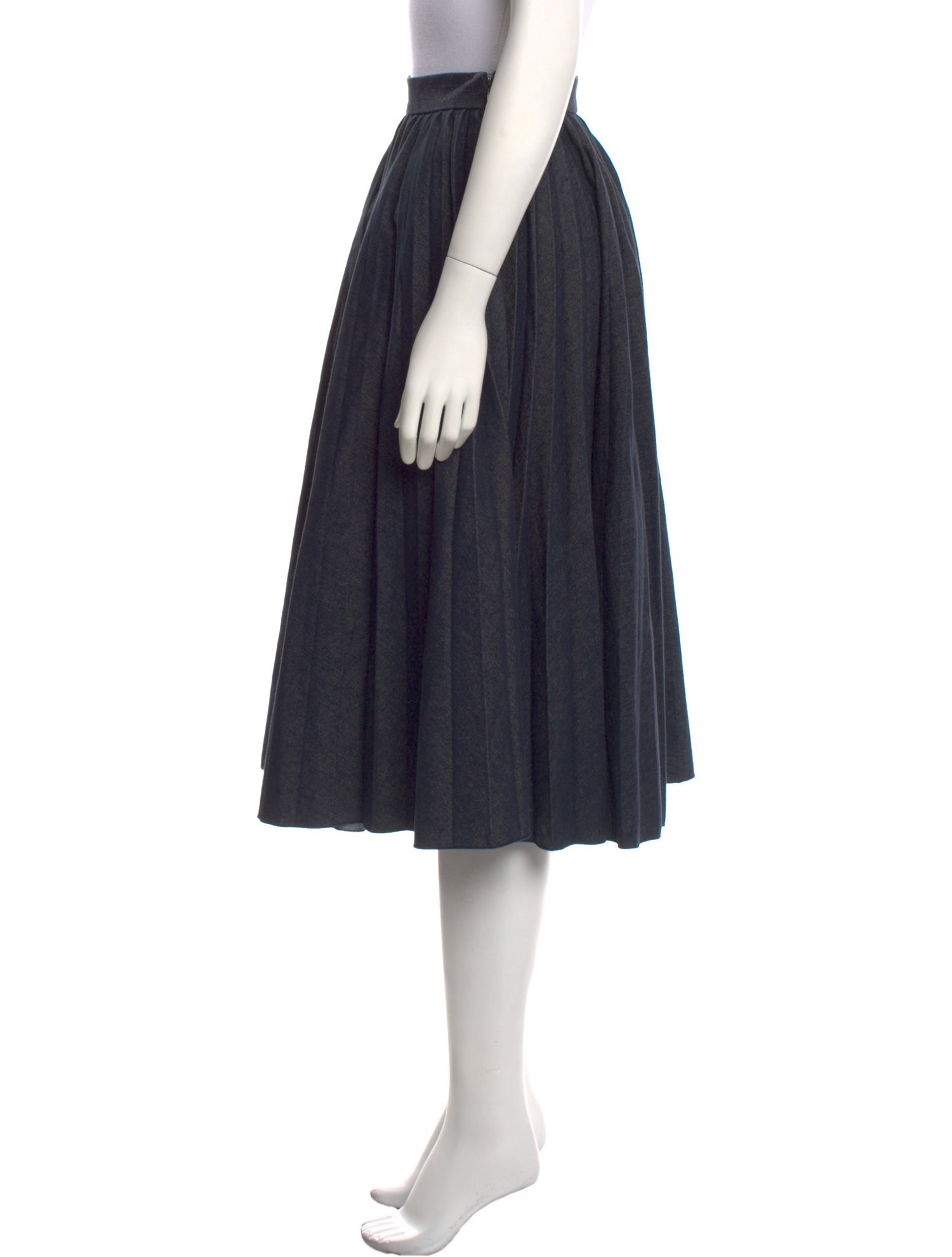 MSGM Pleated Accents Knee-Length Skirt