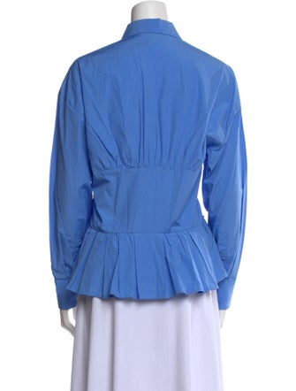 MSGM Long Sleeve Button-Up Top