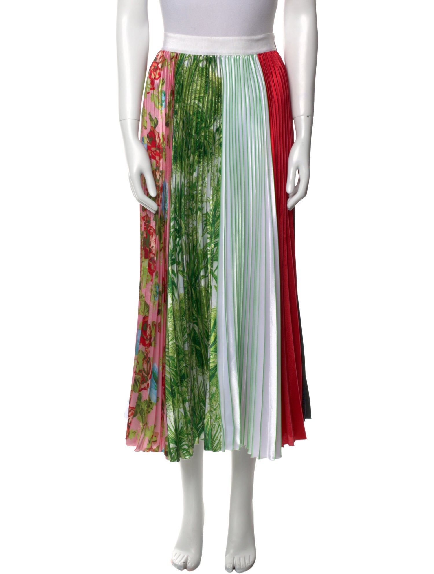 MSGM Printed Midi Length Skirt