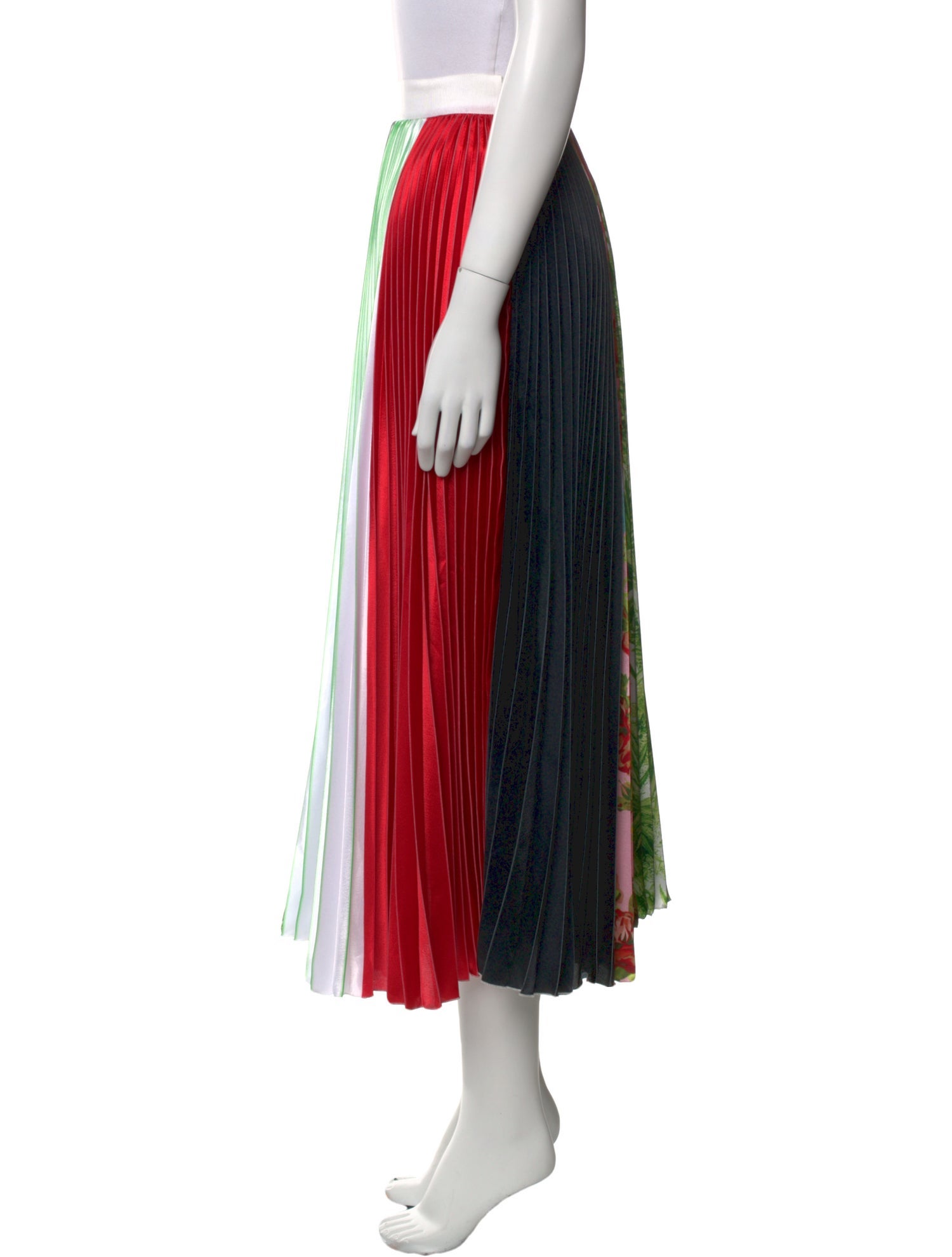 MSGM Printed Midi Length Skirt