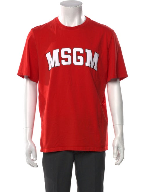 MSGM Graphic Print Crew Neck T-Shirt