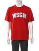 MSGM Graphic Print Crew Neck T-Shirt