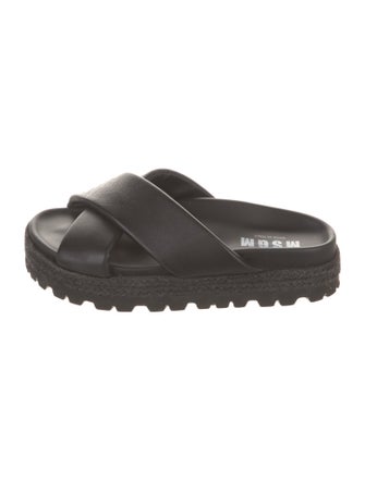 MSGM Leather Slides