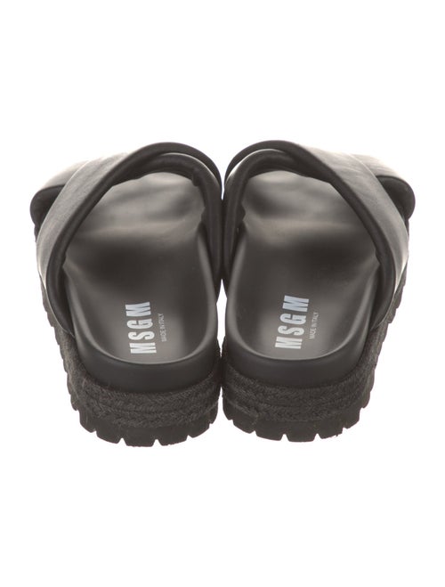 MSGM Leather Slides