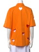 MSGM Short Sleeve Button-Up Top