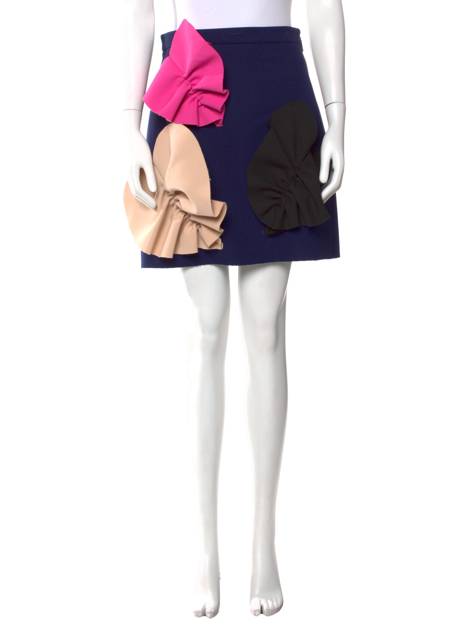 MSGM Embroidered Accent Mini Skirt