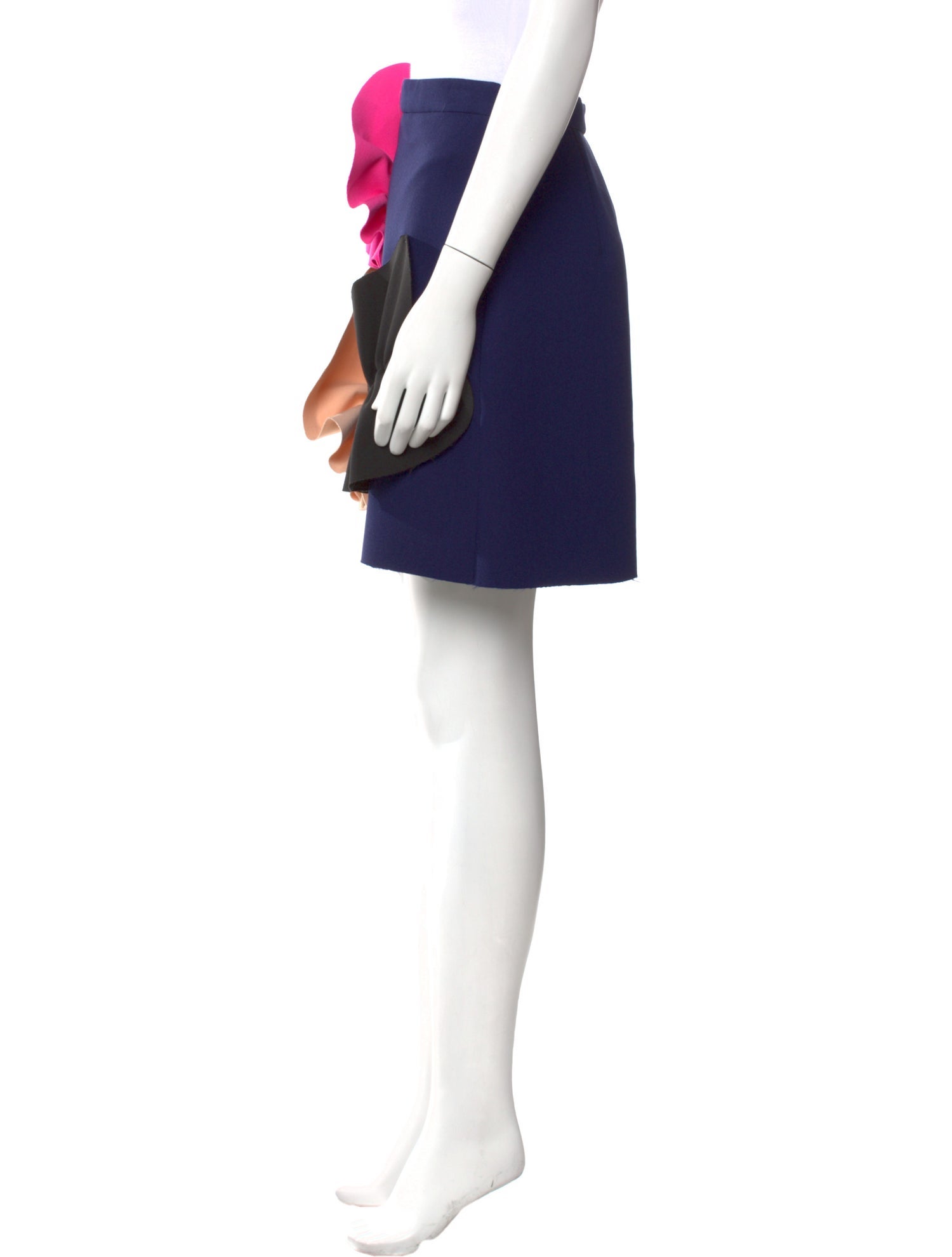 MSGM Embroidered Accent Mini Skirt