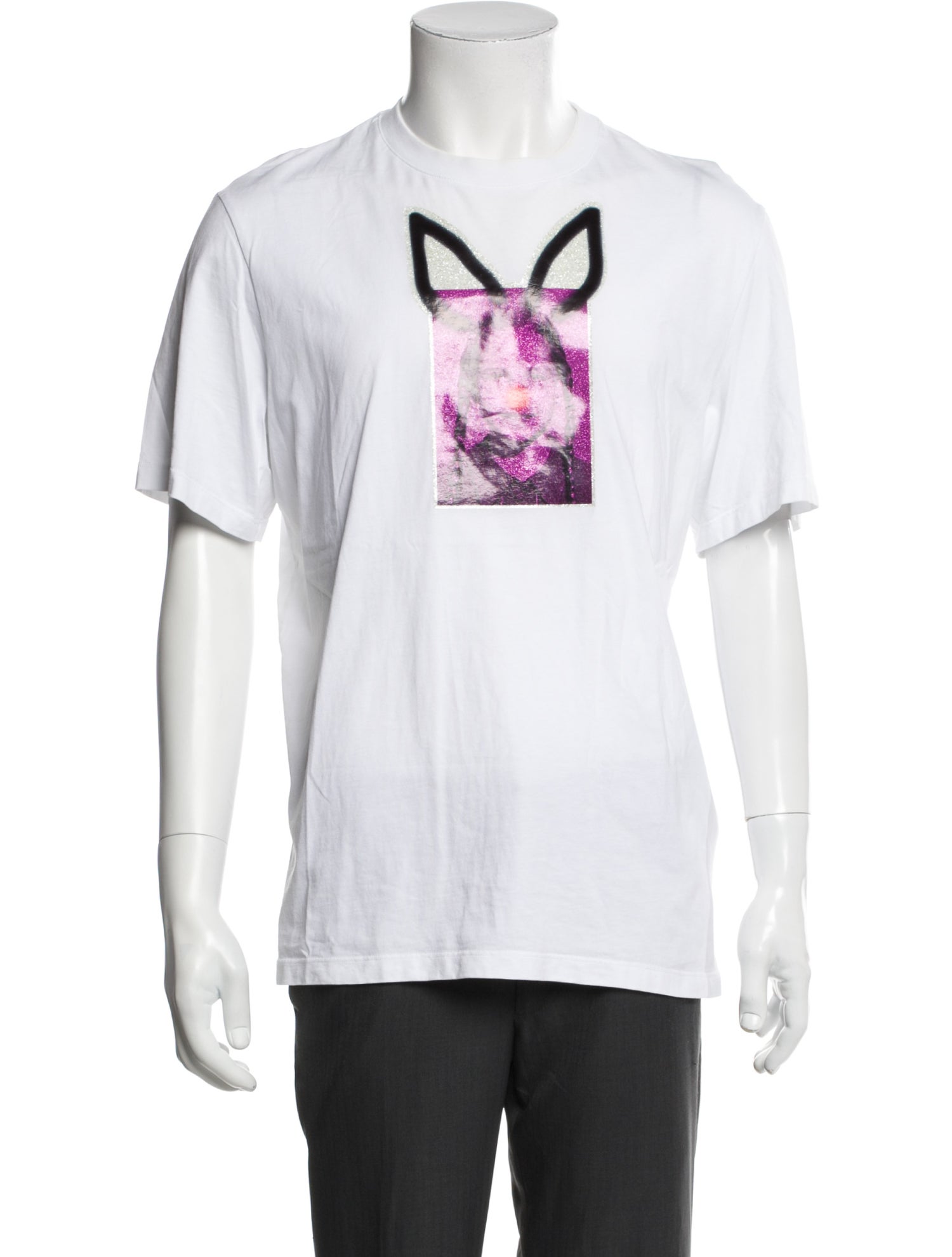 MSGM Graphic Print Crew Neck T-Shirt