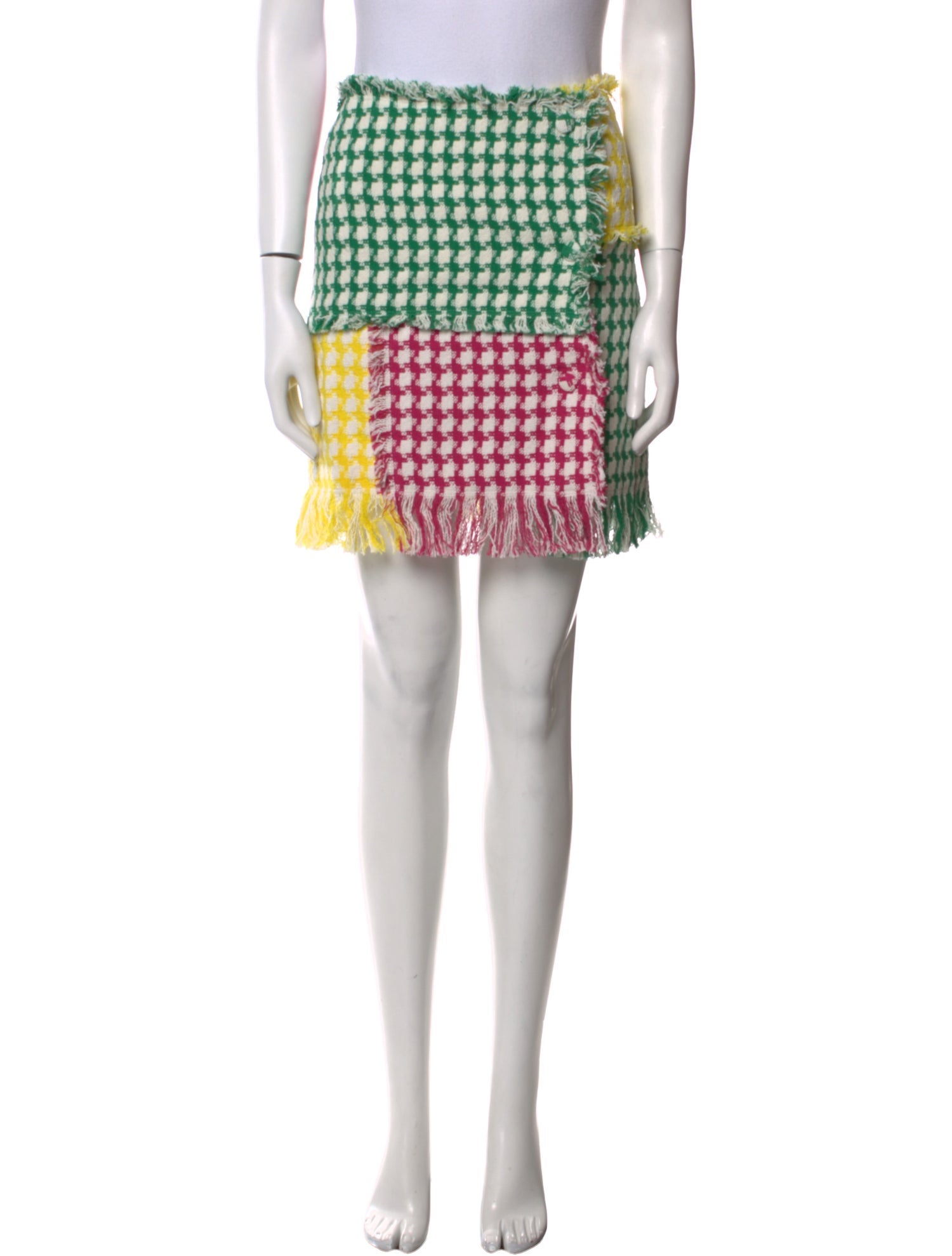 MSGM Tweed Pattern Mini Skirt w/ Tags