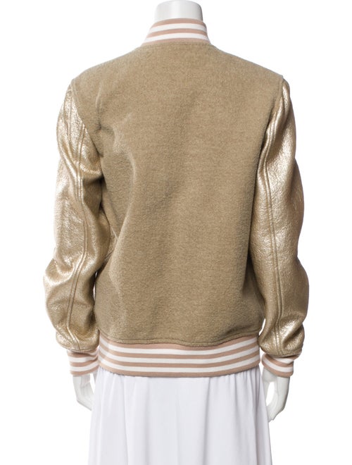 MSGM Virgin Wool Printed Bomber Jacket