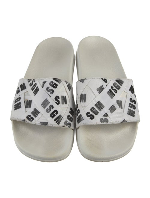 MSGM Rubber Animal Print Slides