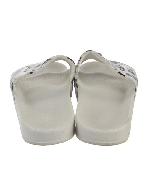 MSGM Rubber Animal Print Slides