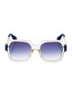 MSGM Wayfarer Mirrored Sunglasses