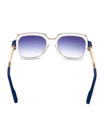 MSGM Wayfarer Mirrored Sunglasses