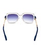 MSGM Wayfarer Mirrored Sunglasses
