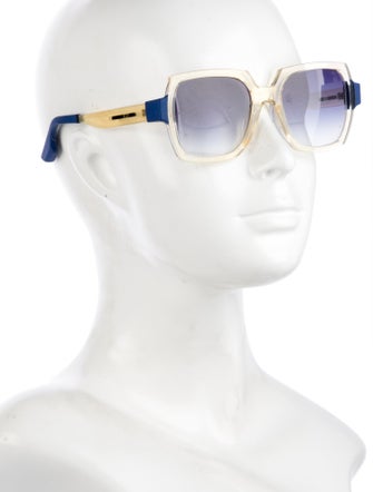 MSGM Wayfarer Mirrored Sunglasses
