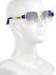 MSGM Wayfarer Mirrored Sunglasses