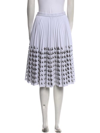 MSGM Houndstooth Print Knee-Length Skirt