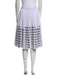 MSGM Houndstooth Print Knee-Length Skirt