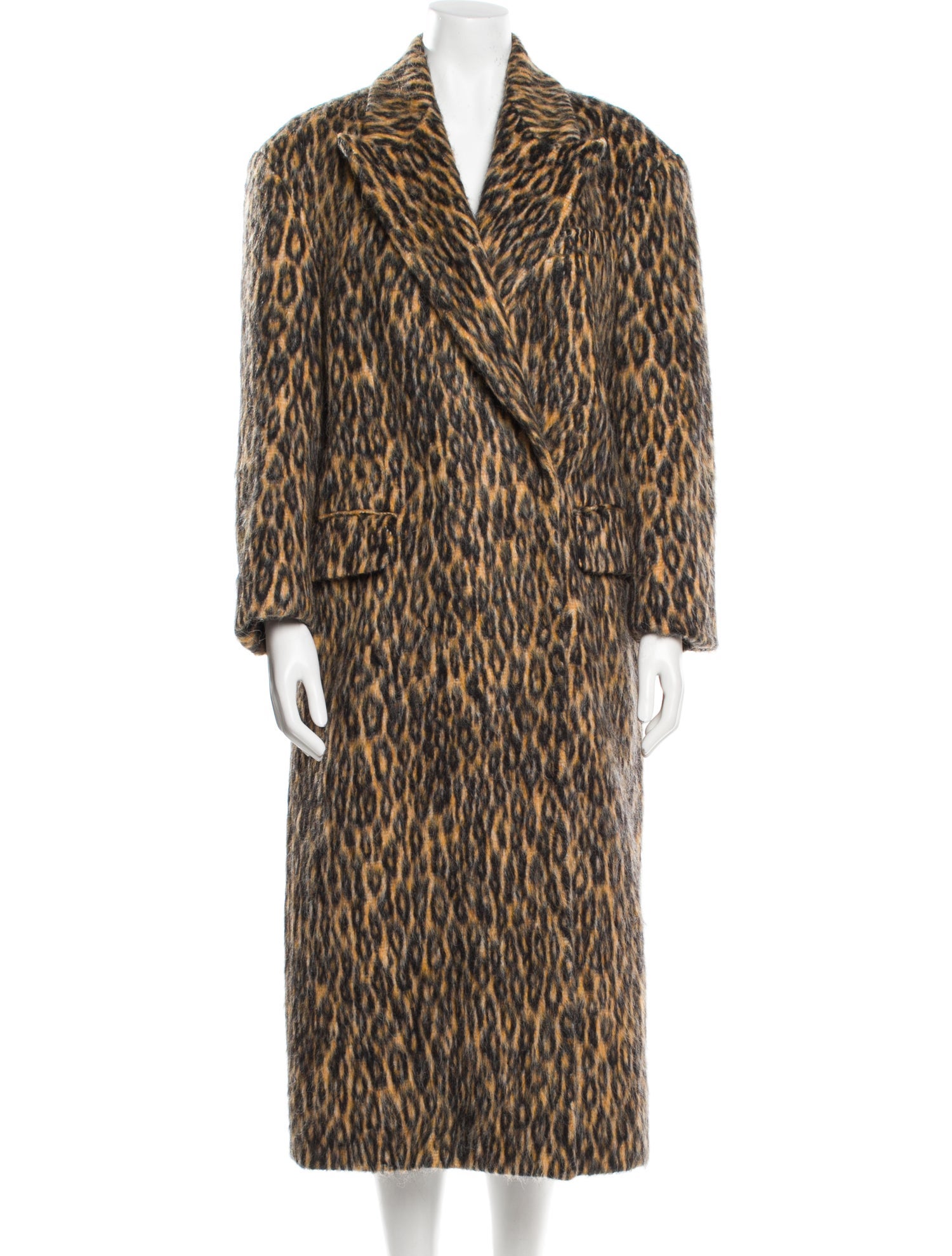 MSGM Animal Print Fur Coat