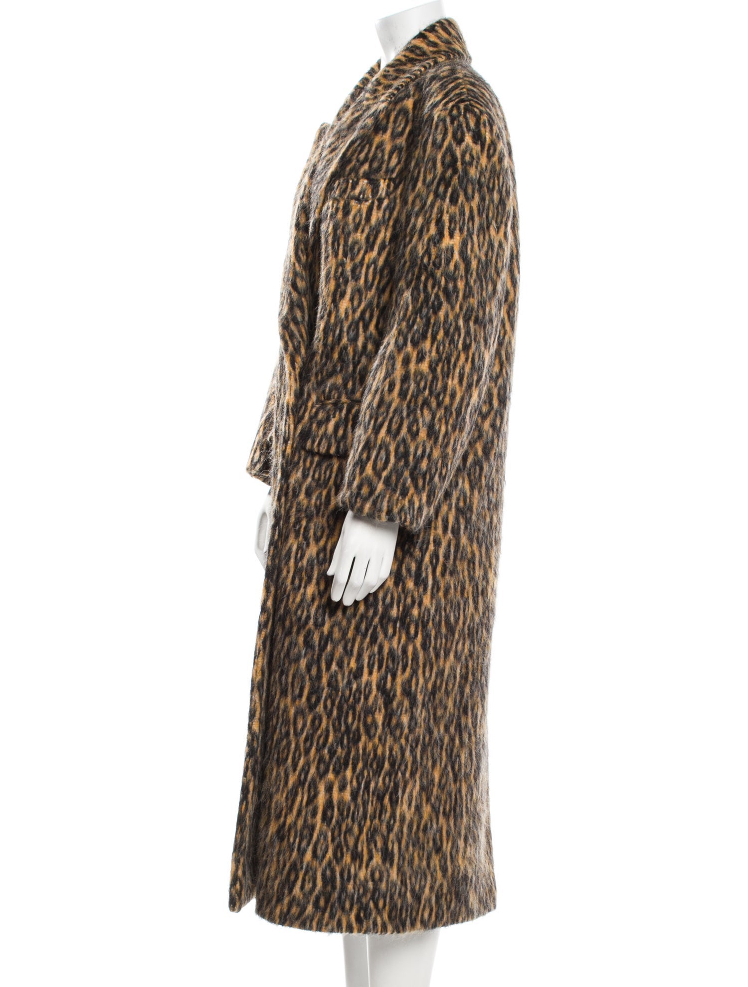 MSGM Animal Print Fur Coat