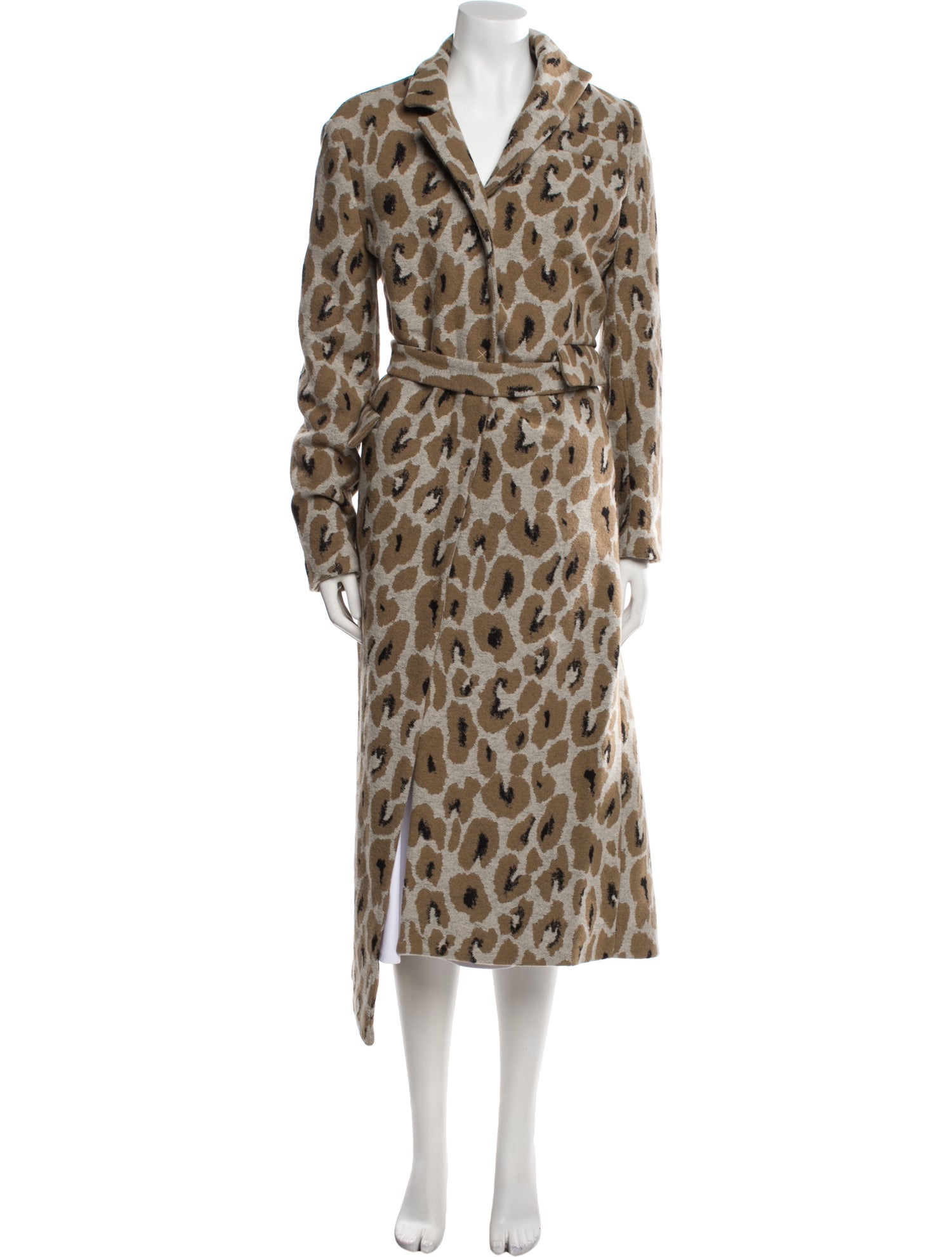 MSGM Animal Print Faux Fur Coat