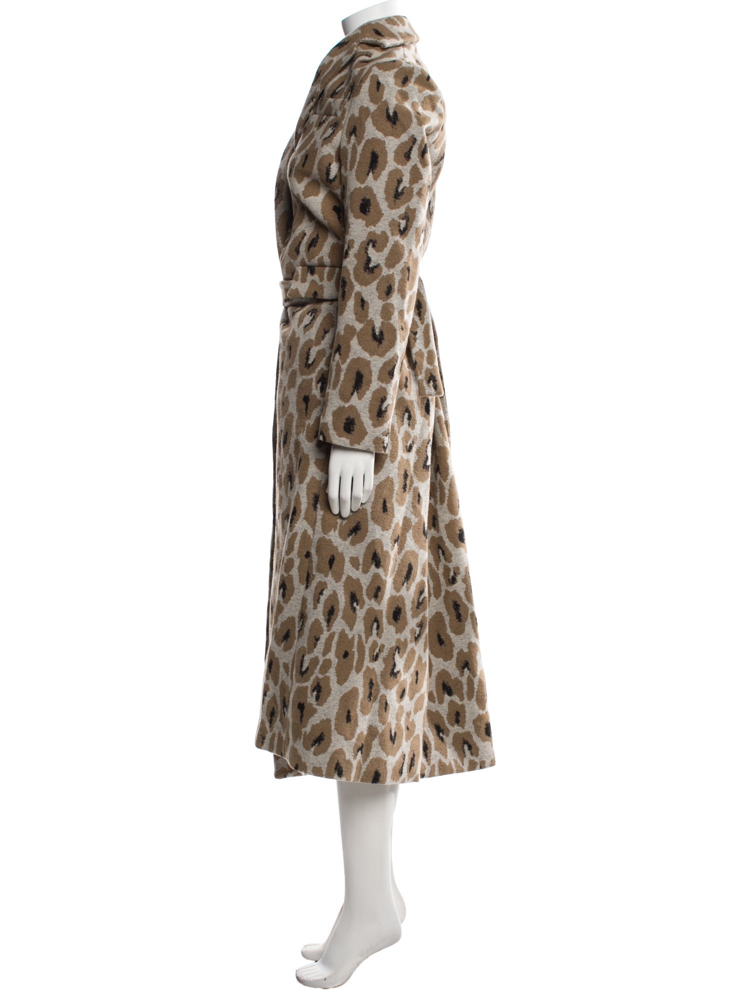 MSGM Animal Print Faux Fur Coat