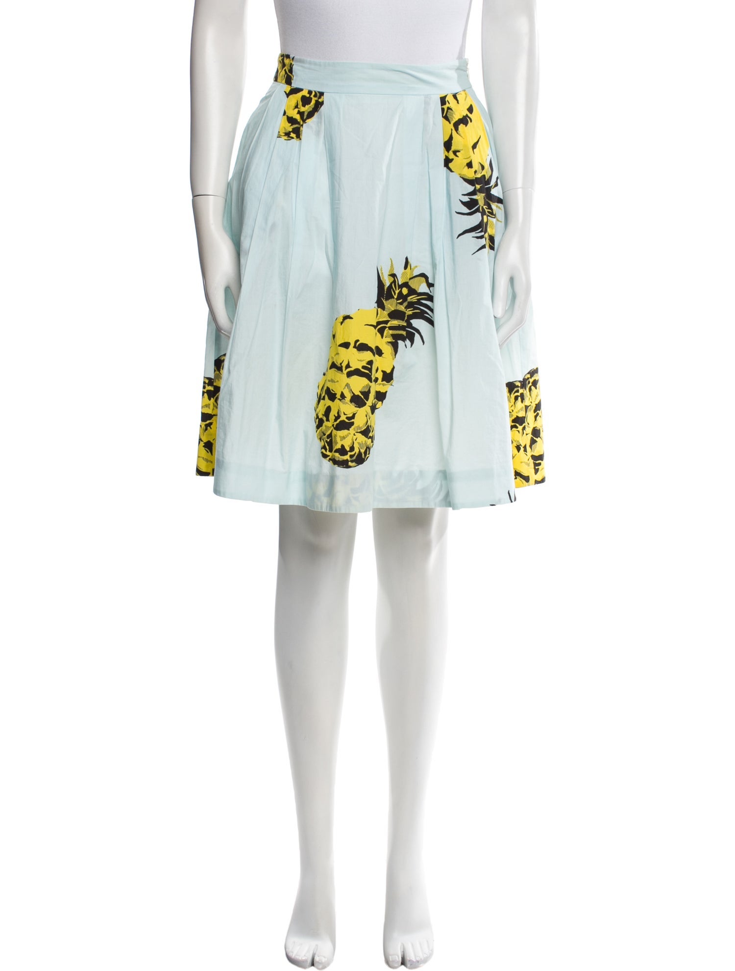 MSGM Printed Knee-Length Skirt