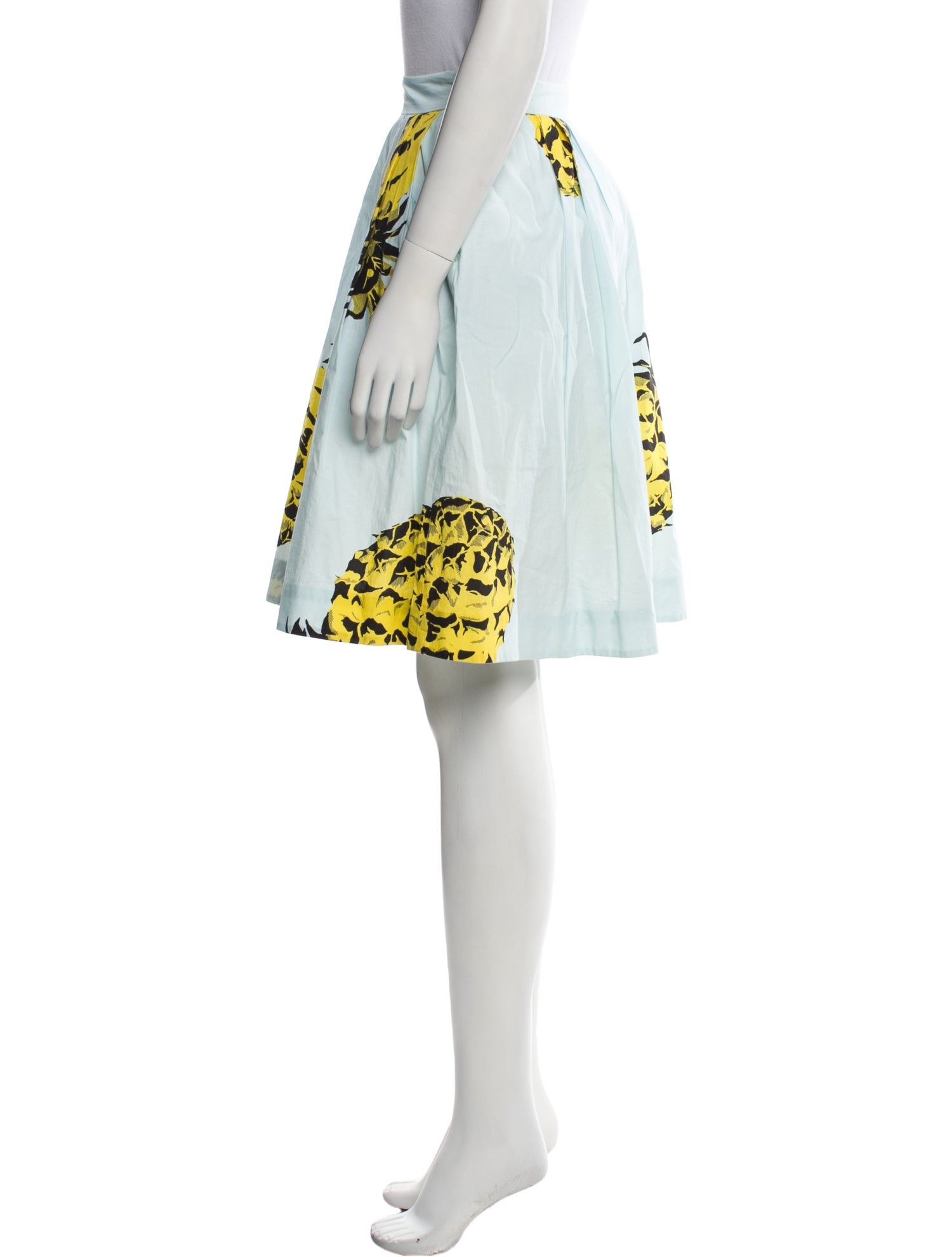 MSGM Printed Knee-Length Skirt