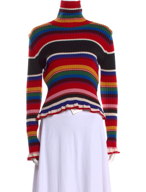 MSGM Striped Turtleneck Sweater