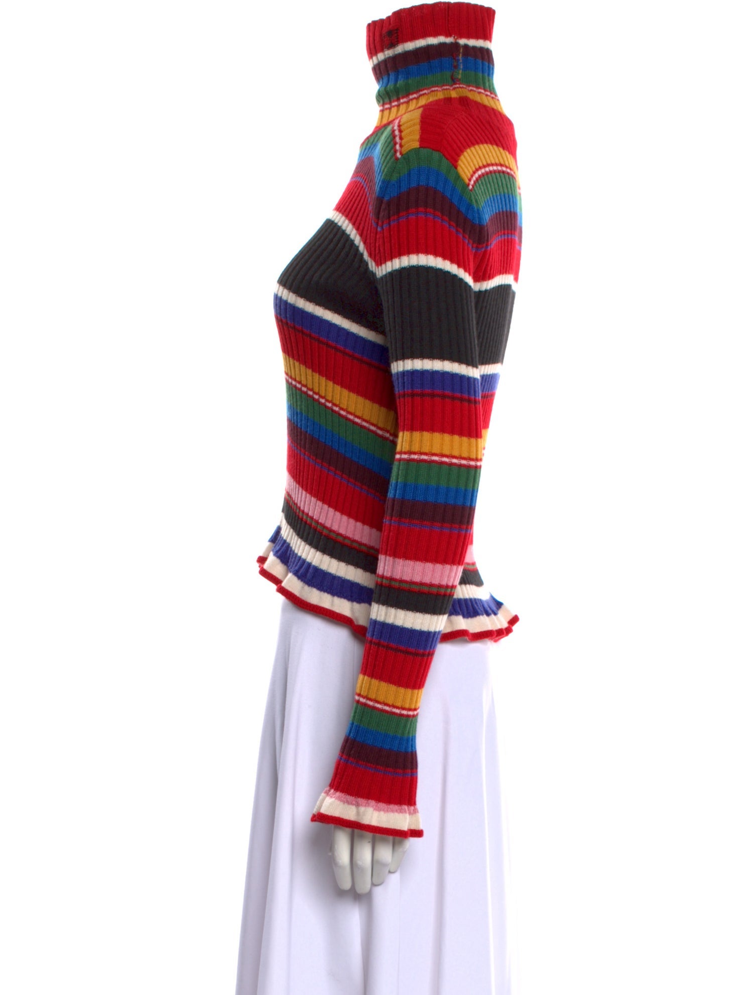 MSGM Striped Turtleneck Sweater