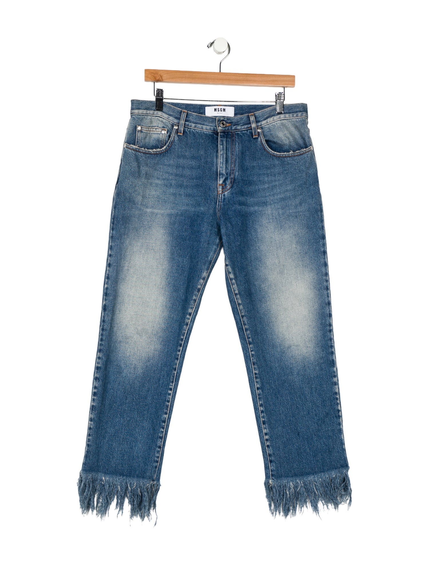 MSGM Mid-Rise Straight Leg Jeans