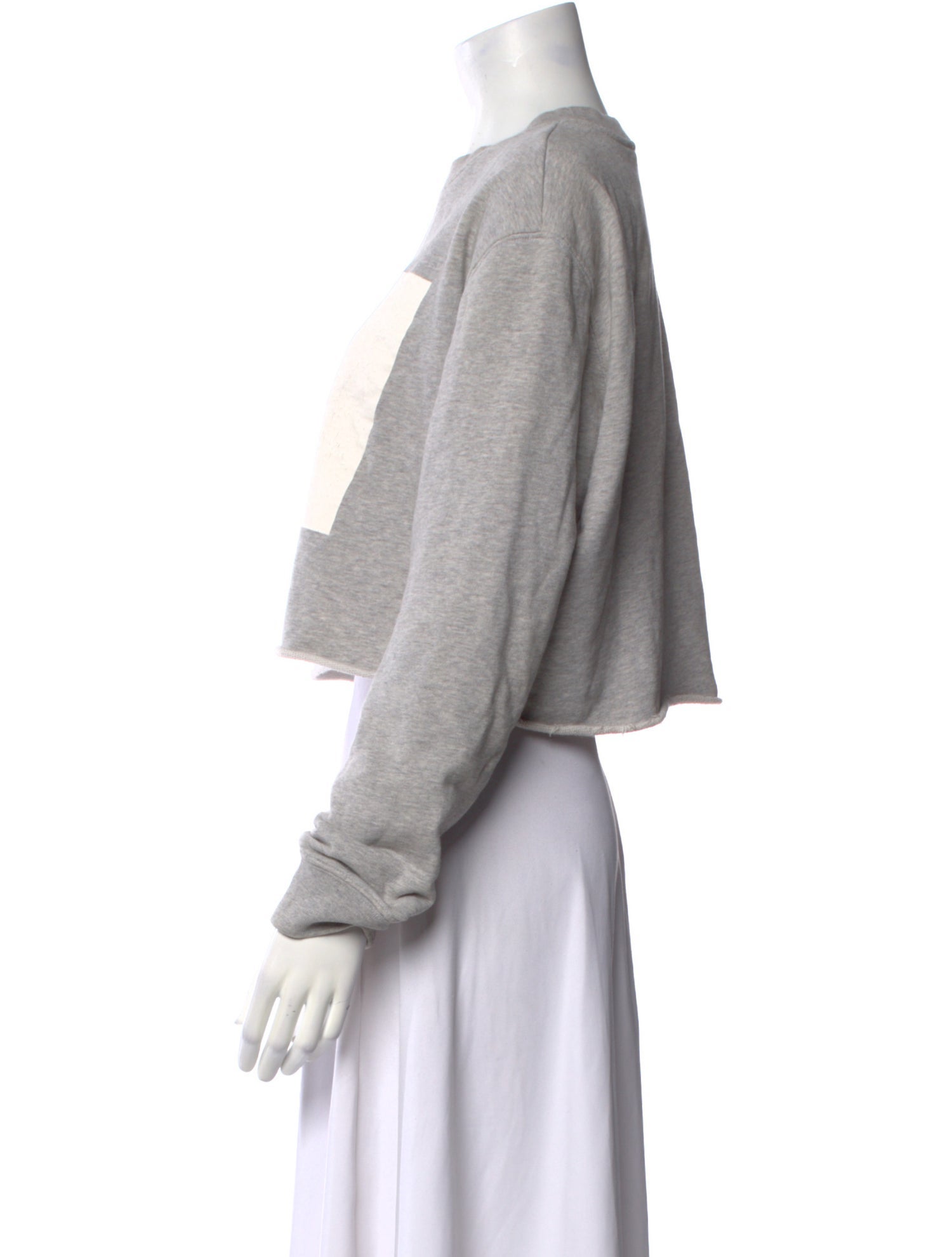 MSGM Graphic Print Crew Neck Sweater