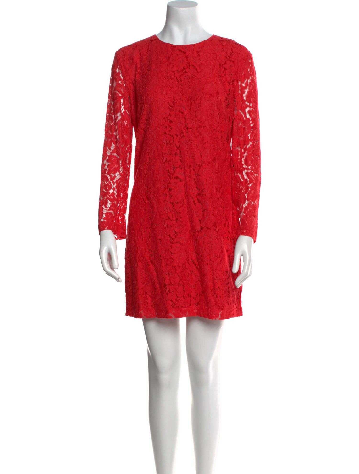 MSGM Lace Pattern Mini Dress