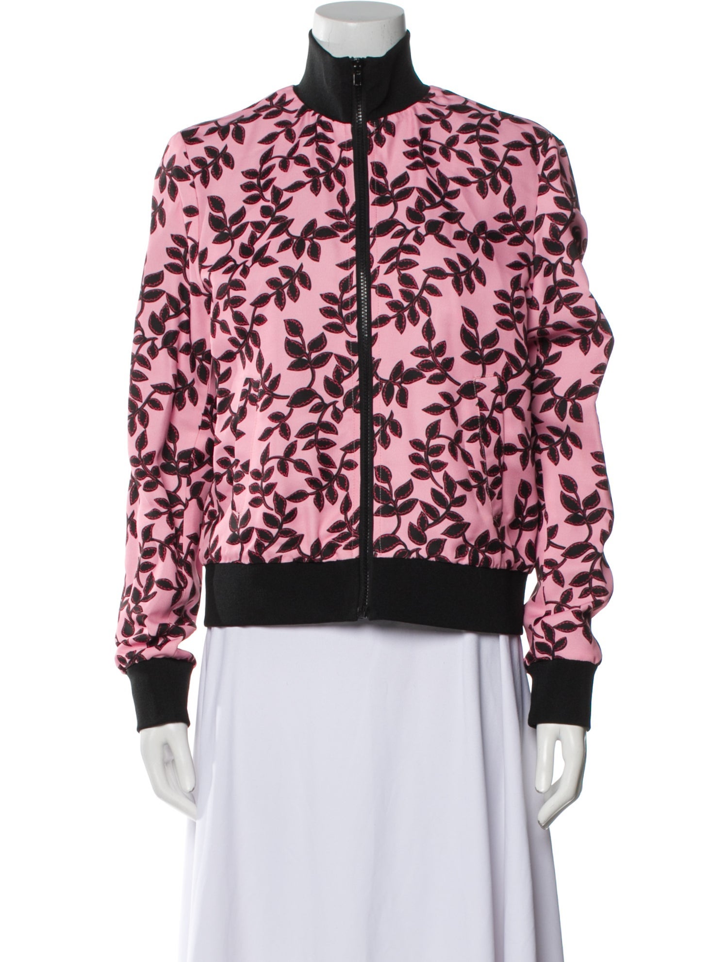 MSGM Floral Print Bomber Jacket