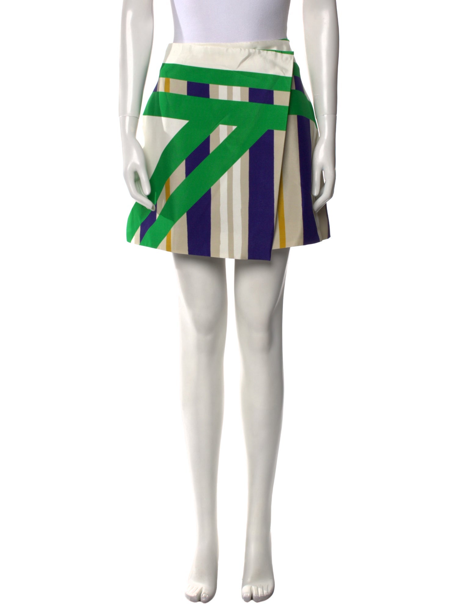 MSGM Striped Knee-Length Skirt