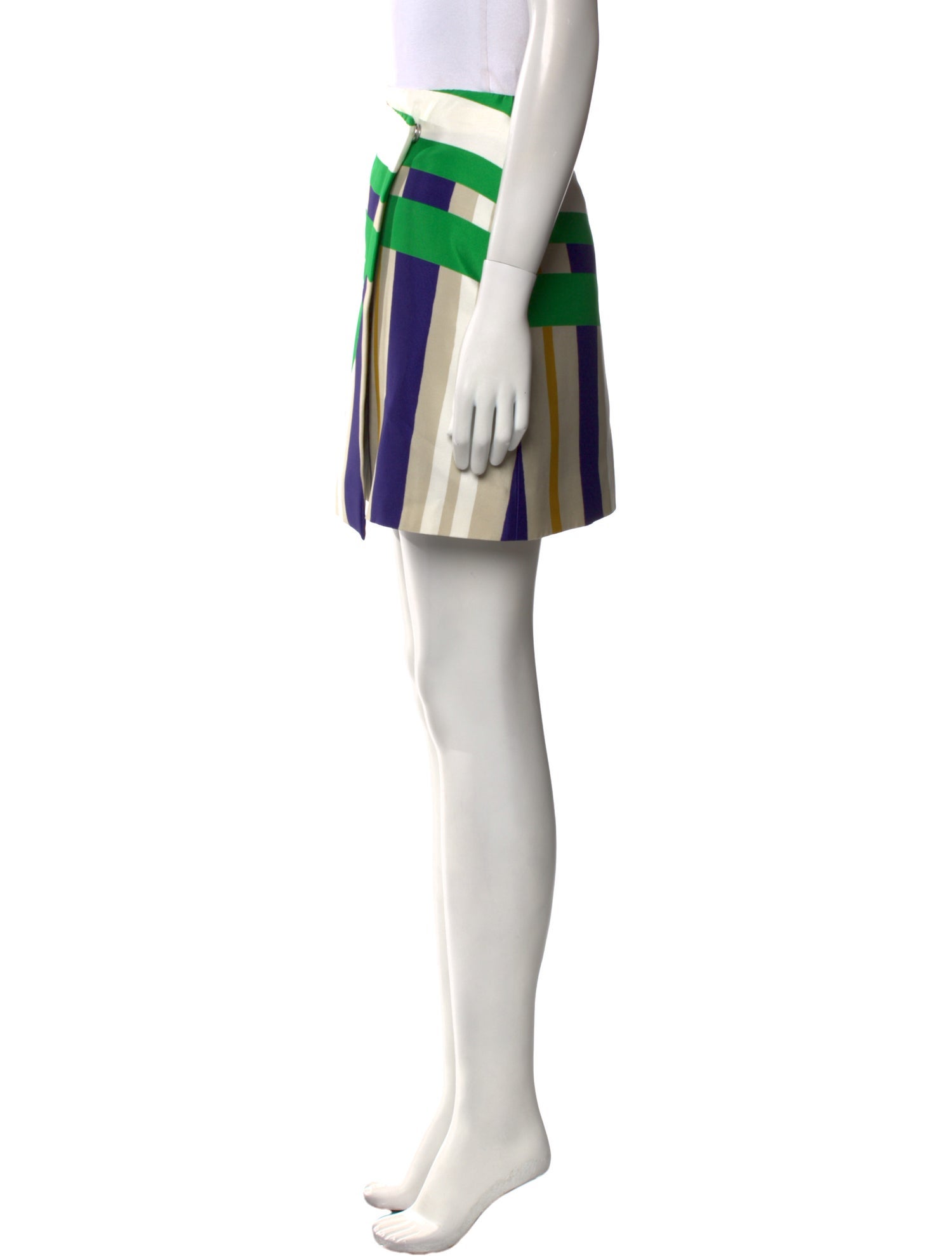 MSGM Striped Knee-Length Skirt