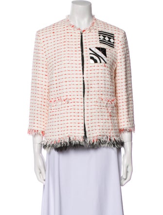 MSGM Tweed Pattern Evening Jacket