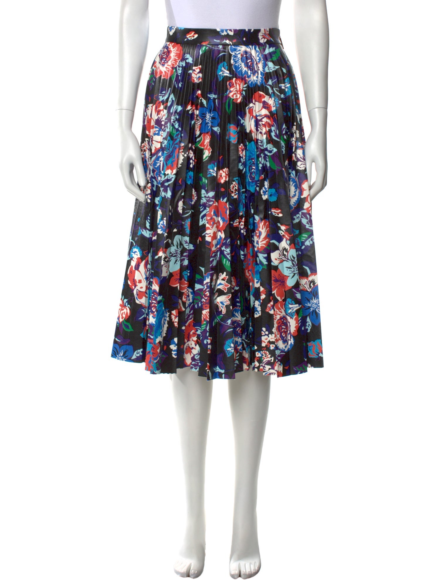MSGM Floral Print Knee-Length Skirt