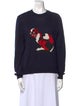 MSGM Virgin Wool Graphic Print Sweater
