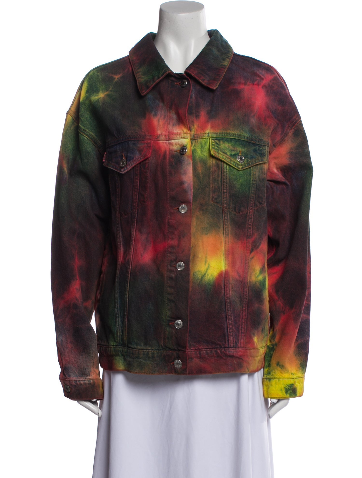 MSGM Printed Denim Jacket