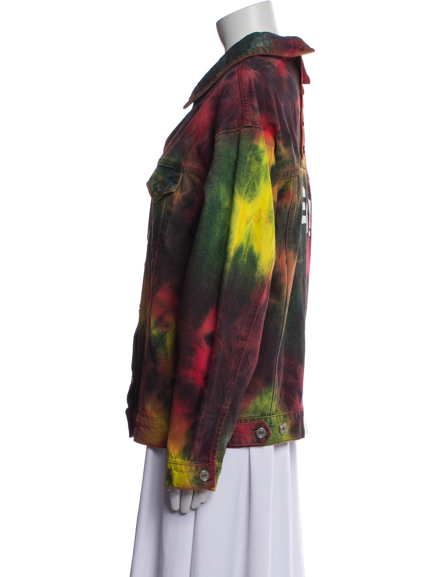 MSGM Printed Denim Jacket