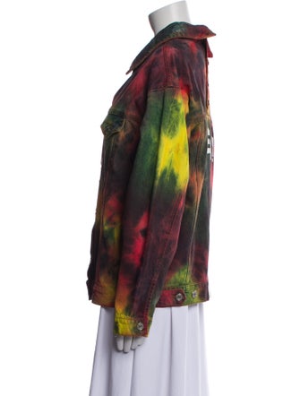 MSGM Printed Denim Jacket