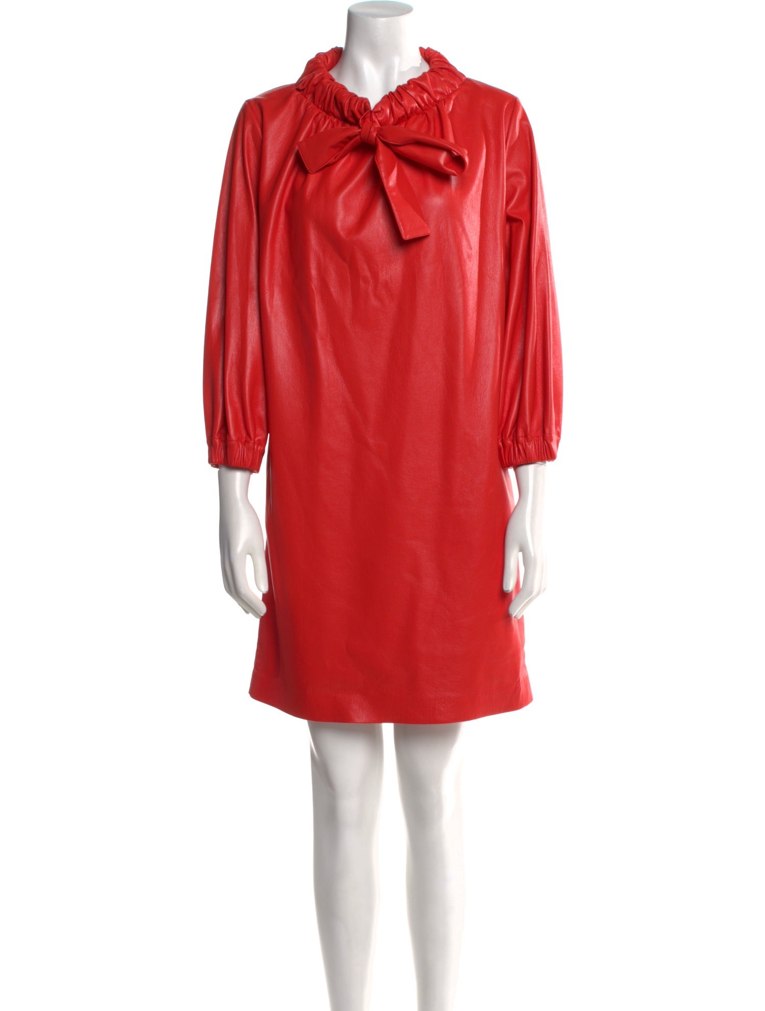 MSGM Tie Neck Mini Dress