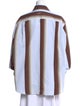 MSGM Striped Long Sleeve Button-Up Top