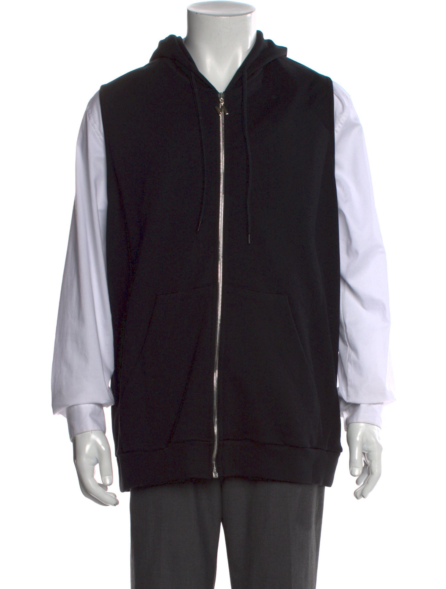 MSGM Crew Neck Sleeveless Hoodie