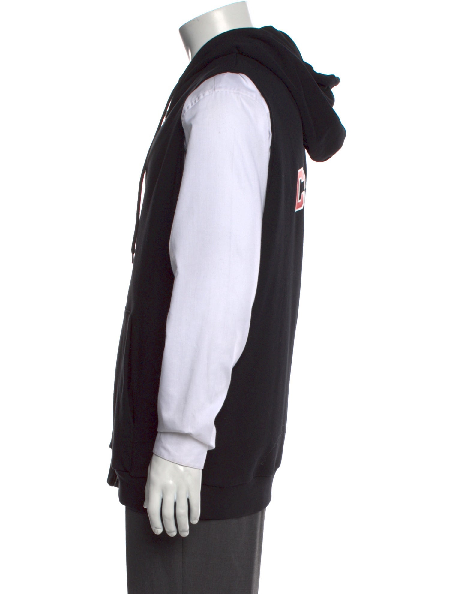 MSGM Crew Neck Sleeveless Hoodie