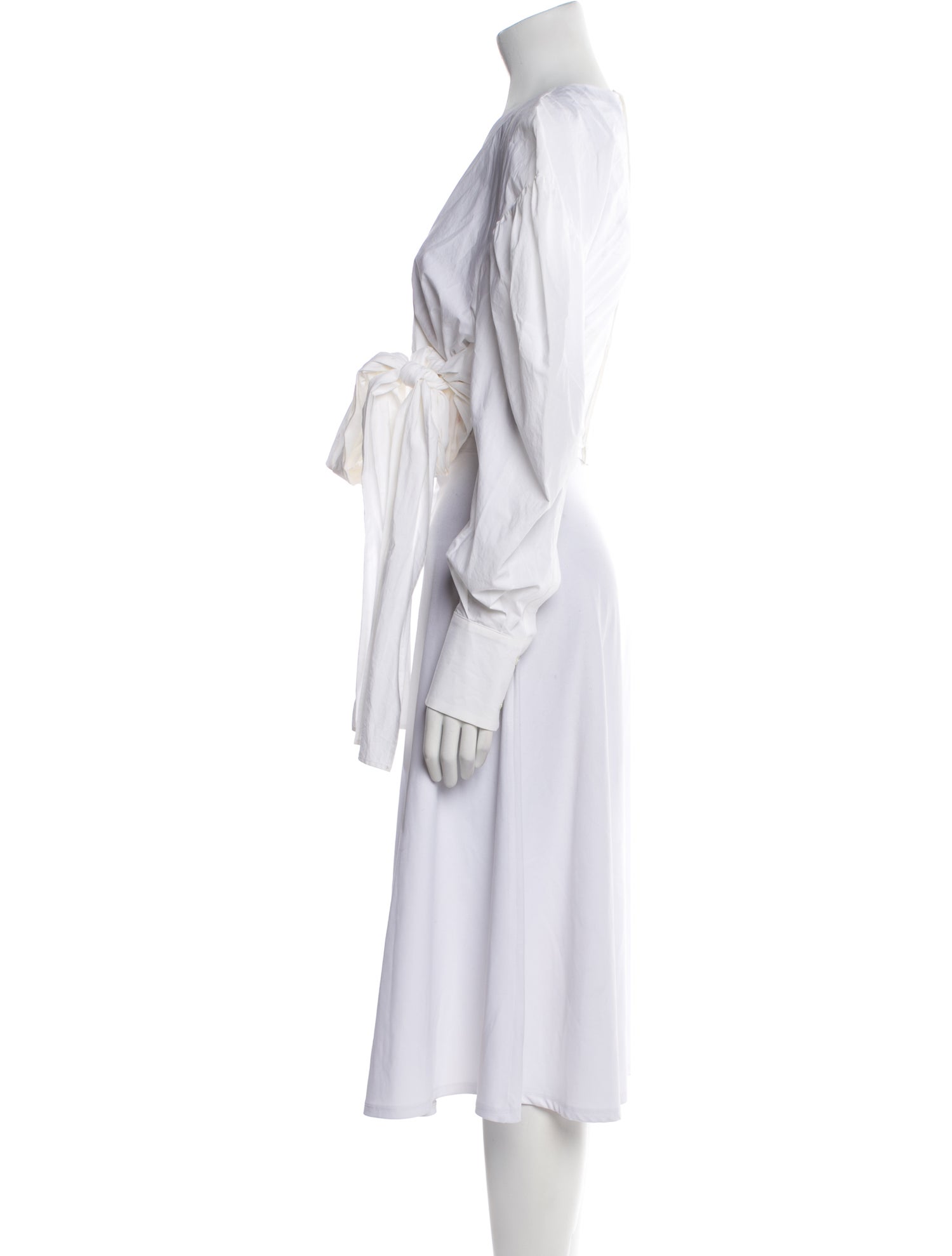 MSGM V-Neck Long Sleeve Crop Top w/ Tags