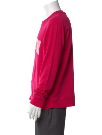 MSGM Graphic Print Crew Neck Pullover