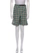MSGM Plaid Print Knee-Length Shorts